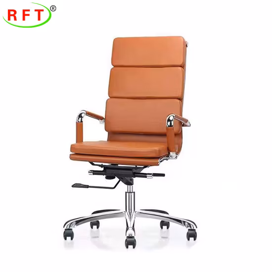 Luxury High Back Leather Ergonomic Boss Manager Computer Executive Ergonomic Office Chair